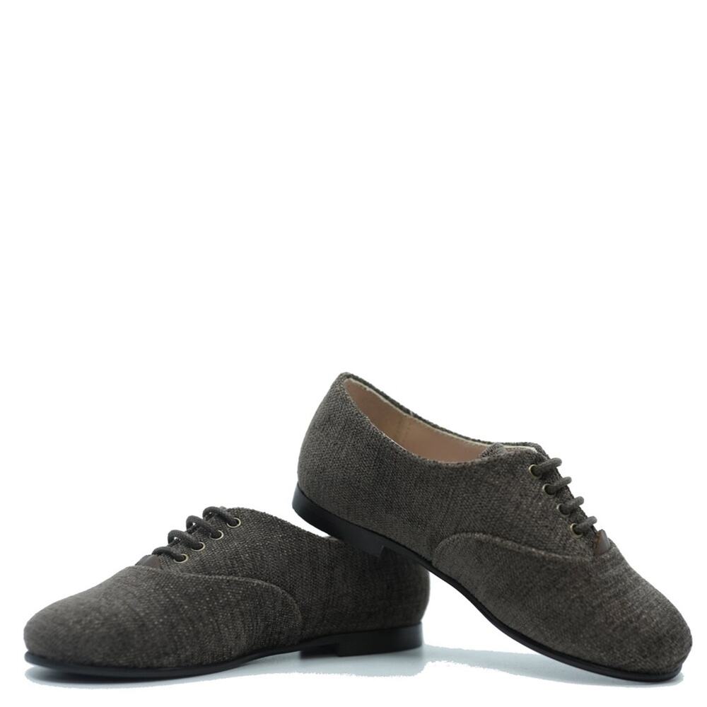 Beberlis Brown Textured Derby Boys Dress Shoes